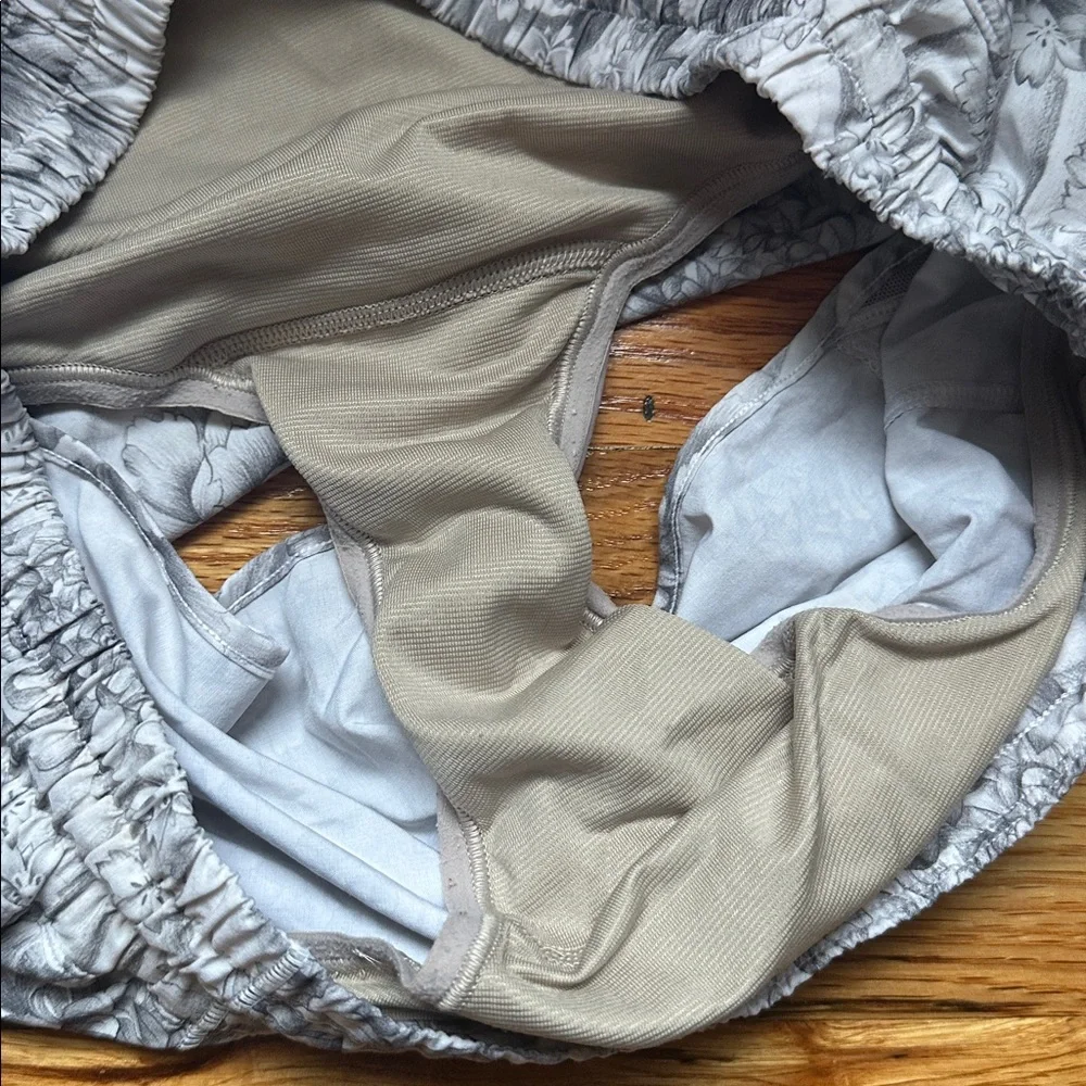 Lululemon Hotty Hot Shorts in the Mini Twine White Multi / White color - Picture 7 of 11